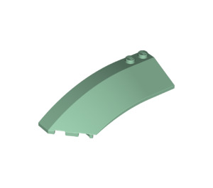 LEGO Sand Green Wedge Curved 3 x 8 x 2 Left (41750 / 42020)