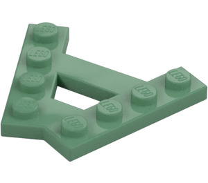 LEGO Sand Green Wedge Plate 1 x 4 A-Frame (45°) (15706)