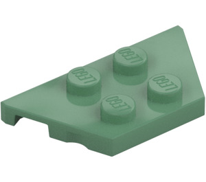 LEGO Verde sabbiato Cuneo Piastra 2 x 4 (51739)