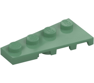 LEGO Zandgroen Wig Plaat 2 x 4 Vleugel Links (41770)