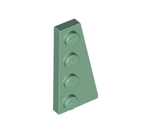 LEGO Vert sable Coin assiette 2 x 4 Aile Droite (41769)