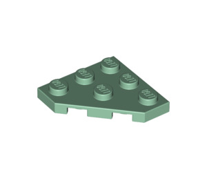LEGO Zandgroen Wig Plaat 3 x 3 Hoek (2450)