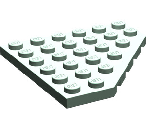 LEGO Zandgroen Wig Plaat 6 x 6 Hoek (6106)