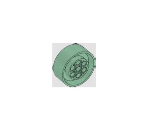 LEGO Sand Green Wheel 5 x 5 x 2 (68327)