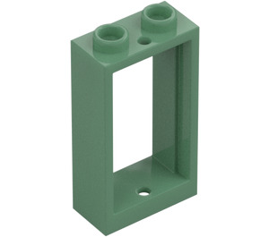 LEGO Sand Green Window Frame 1 x 2 x 3 without Sill (3662 / 60593)