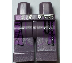 LEGO Sand Purple Zam Wesell Legs (3815)