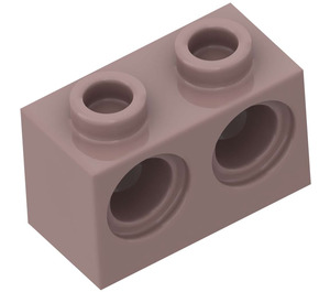 LEGO Sandrot Backstein 1 x 2 mit 2 Löcher (32000)