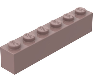 LEGO Rouge Sable Brique 1 x 6 (3009 / 30611)