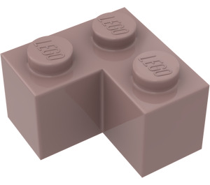 LEGO Zandrood Steen 2 x 2 Hoek (2357)