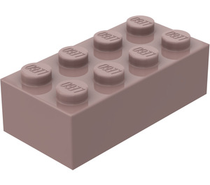 LEGO Pískově červená Kostka 2 x 4 (3001 / 72841)