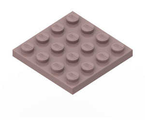 LEGO Zandrood Plaat 4 x 4 (3031)