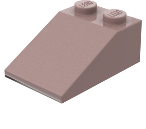 LEGO Zandrood Helling 2 x 3 (25°) met ruw oppervlak (3298)