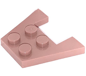 LEGO Sand Red Wedge Plate 3 x 4 without Stud Notches (4859)