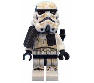 LEGO Sandtrooper met Zwart Pauldron en Survival Rugzak Minifiguur