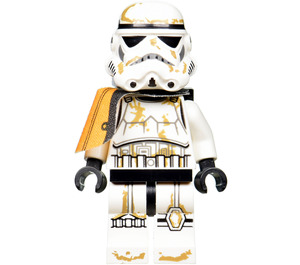 LEGO Sandtrooper met Oranje Pauldron en Bivakmuts Hoofd Minifiguur