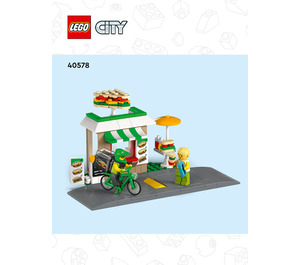 LEGO Sandwich Shop 40578 Byggeinstruksjoner