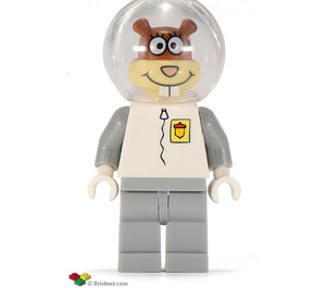 LEGO Sandy Cheeks Astronaut met Grijs Poten Minifiguur