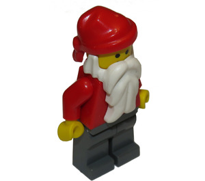 LEGO Santa Minifigure with Dark Stone Gray Legs