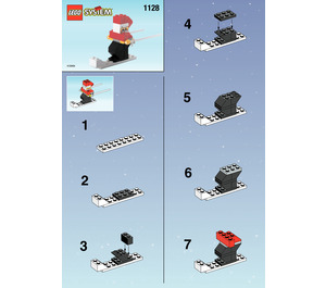 LEGO Santa on Skis Set 1128-1 Instructions