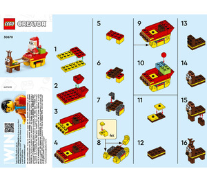 LEGO Santa's Sleigh Ride 30670 Instruktioner