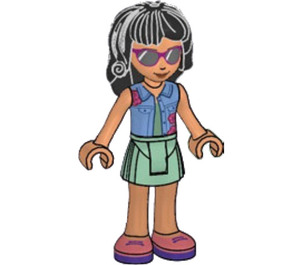 LEGO Savannah with Sunglasses and Blue Jacket Minifigure