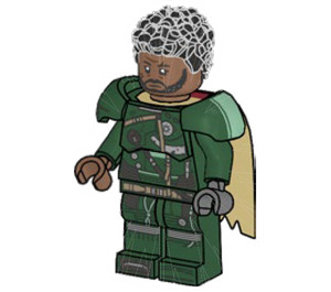LEGO Saw Gerrera avec Noir Coiled Cheveux et Casquette Figurine
