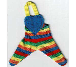 LEGO Scala Baby Rainbow Leggings med Blå Hjerte Bib