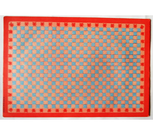LEGO Scala Grundplatte Paper mit Light Blau und Pink Squares for Set 3241 (71480)