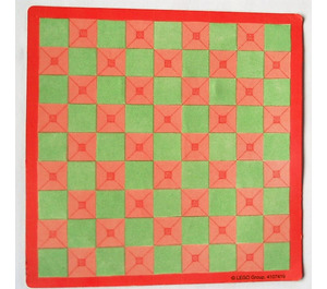 LEGO Scala Grundplatte Paper mit Pink und Green Squares from Set 3202 (71482)