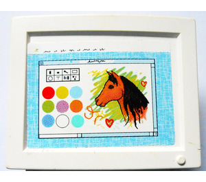 LEGO Scala Television / Computer Screen with Drawing Window and Horse Head Sticker (6962)
