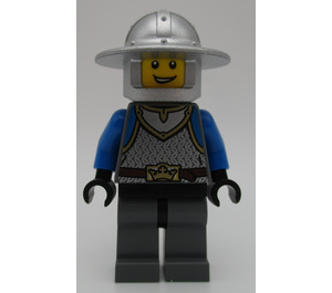 LEGO Scale Mail, Crown Belt, Helmet with Broad Brim Chess Knight Minifigure