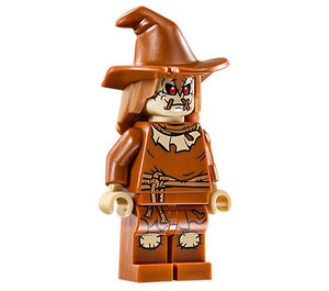 LEGO Scarecrow jossa Tummanoranssi Hattu Minihahmo