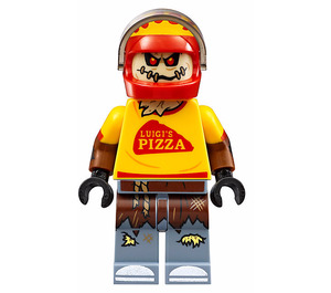 LEGO Scarecrow mit Pizza Delivery Outfit Minifigur