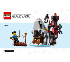 LEGO Scary Pirate Island Set 40597 Instructions