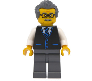 LEGO Scientist sisällä Liivi jossa Harmaa Hiukset Minihahmo