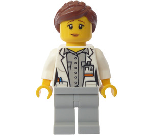 LEGO Scientist with Reddish Brown Hair Minifigure