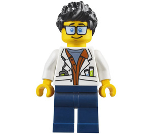 LEGO Scientist mit Spiky Haar und Brille Minifigur