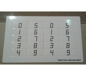 LEGO Score Card (cardboard Sheet) (72826)