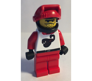 LEGO Scorpion Racer with Helmet and Red Visor Minifigure