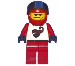LEGO Scorpion Racer with Red Helmet with Black Visor Minifigure