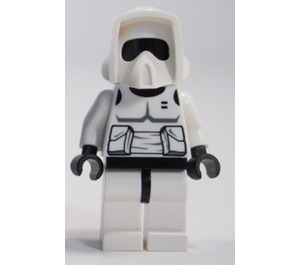 LEGO Scout Trooper jossa Musta Pää Minihahmo