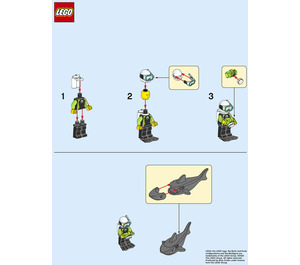 LEGO Scuba Diver and Shark Set 952019 Instructions