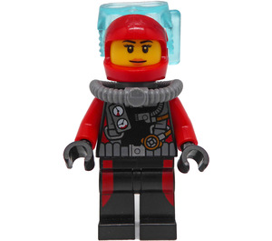 LEGO Tauchgerät Diver, Weiblich ohne Flippers Minifigur