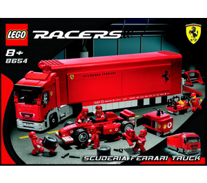 LEGO Scuderia Ferrari Truck Set 8654 Instructions