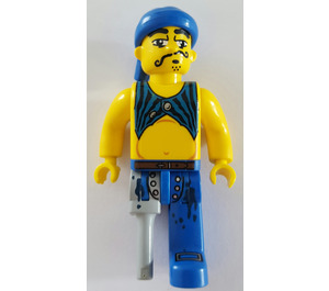 LEGO Scurvy Hund, wooden Bein - 4 Juniors Pirate Minifigur