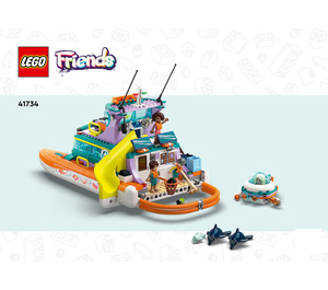 LEGO Sea Rescue Boat Set 41734 Instructions