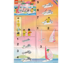 LEGO Seaside Cabana Set 6401 Instructions