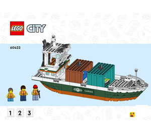 LEGO Seaside Harbour with Cargo Ship Set 60422 Instructions