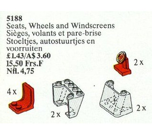 LEGO Seats, Steering roues et Windscreens 5188