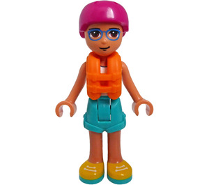 LEGO Sebastian - orange Redningsvest Minifigur